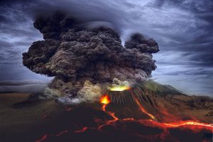 Super volcan en activité