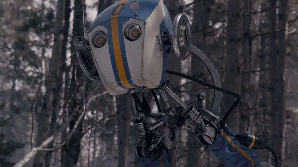 Un robot rétrofuturiste