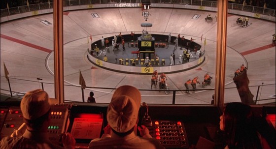 Un terrain de rollerball
