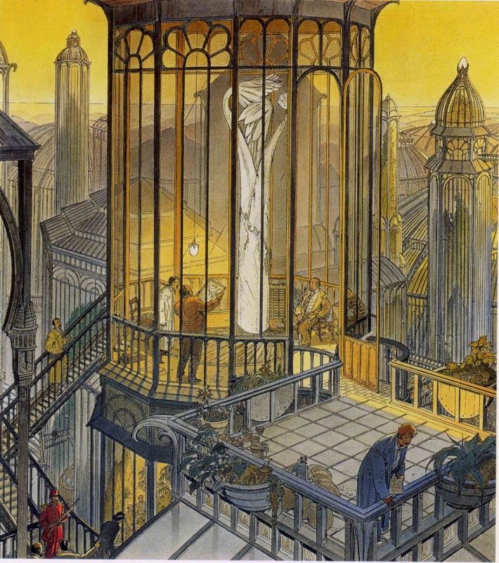 Illustration tirée des Cités Obscures de François Schuiten et Benoît Peeters