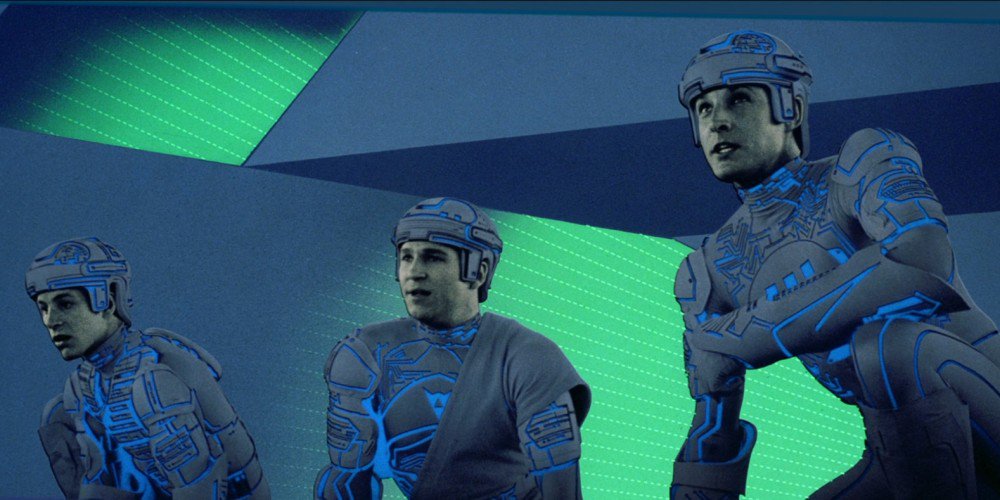Flynn, Tron et Ram, l'équipe bleue