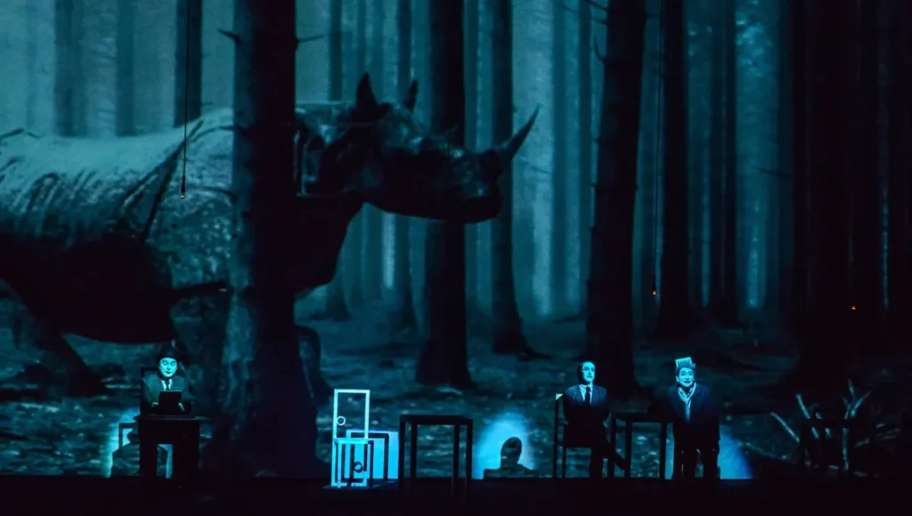 Rhinoceros xde Inoesco, mise en scène moderne